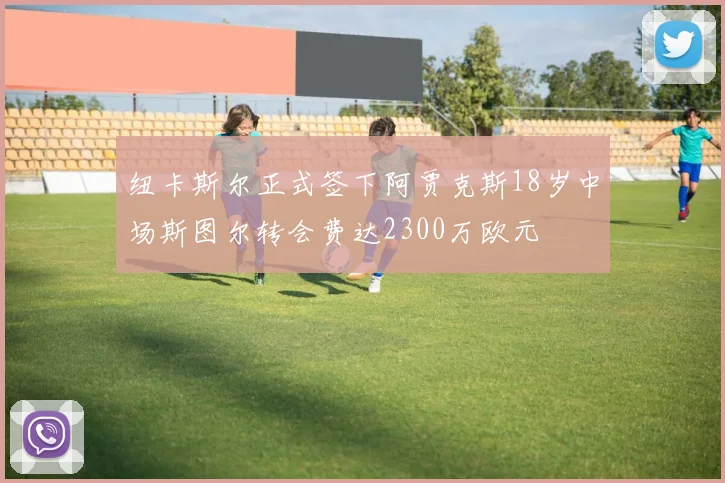 纽卡斯尔正式签下阿贾克斯18岁中场斯图尔转会费达2300万欧元